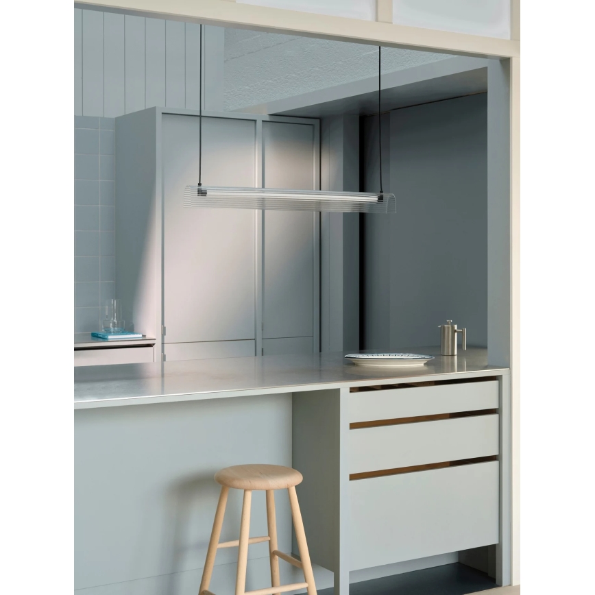 Nordlux - prigušivi LED luster na sajli ALIANI LED/20W/230V 3000K 100 cm crna/prozirna