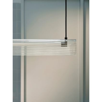 Nordlux - prigušivi LED luster na sajli ALIANI LED/20W/230V 3000K 100 cm crna/prozirna