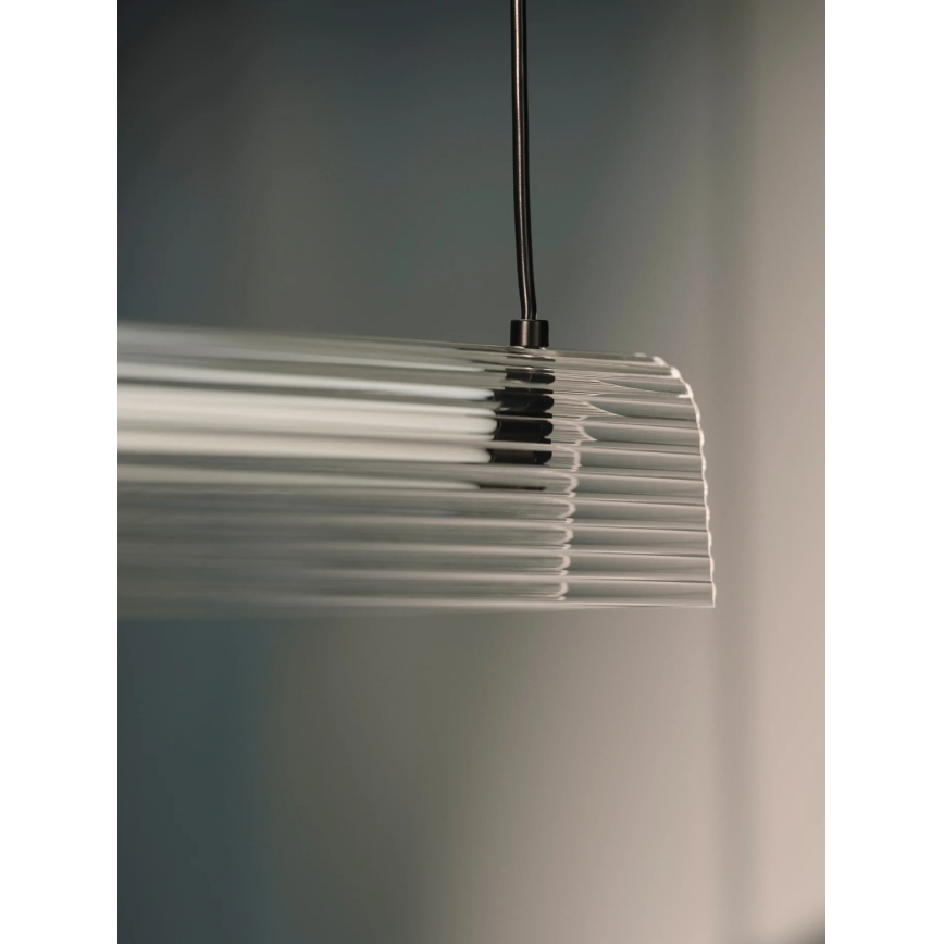 Nordlux - prigušivi LED luster na sajli ALIANI LED/20W/230V 3000K 100 cm crna/prozirna