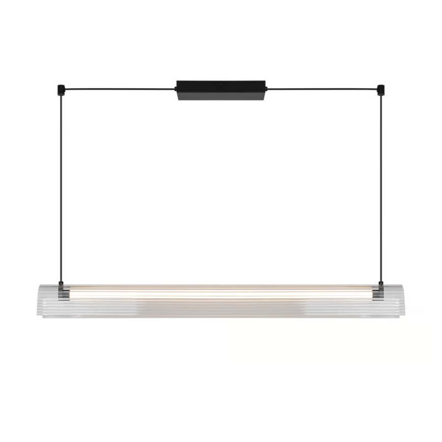 Nordlux - prigušivi LED luster na sajli ALIANI LED/20W/230V 3000K 100 cm crna/prozirna