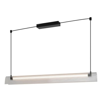 Nordlux - LED luster s mogućnošću prigušivanja na sajli ALIANI LED/20W/230V 3000K crna/prozirna