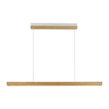 Nordlux - LED luster s prigušivanjem na sajli ILGAS LED/47W/230V 3000K bež/bijela/jasen 115 cm