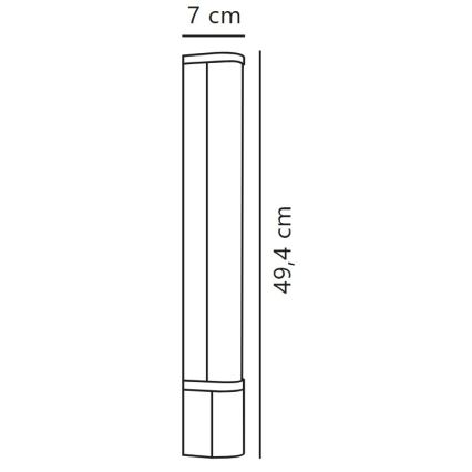 Nordlux - LED Podelementna svjetiljka s utičnicom MALAIKA LED/6W/230V IP44 crna