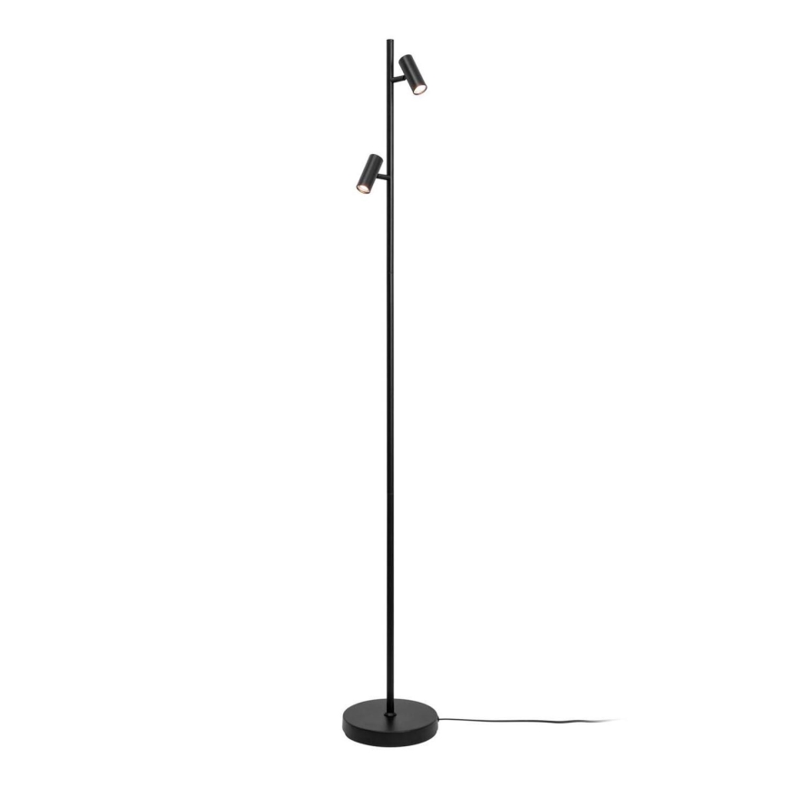 Nordlux - LED Prigušiva dodirna podna lampa OMARI 2xLED/3,2W/230V crna