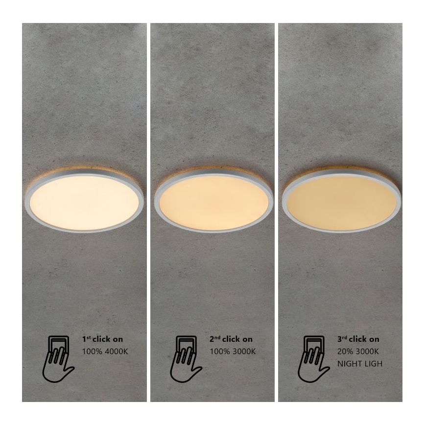 Nordlux - LED prigušivo kupaonsko stropno svjetlo OJA LED/14,5W/230V 3000/4000K IP54 promjer 30 cm