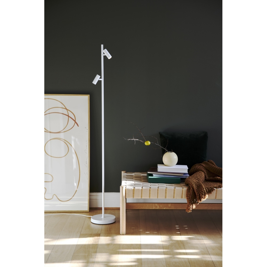 Nordlux - LED Prigušiva dodirna podna lampa OMARI 2xLED/3,2W/230V bijela
