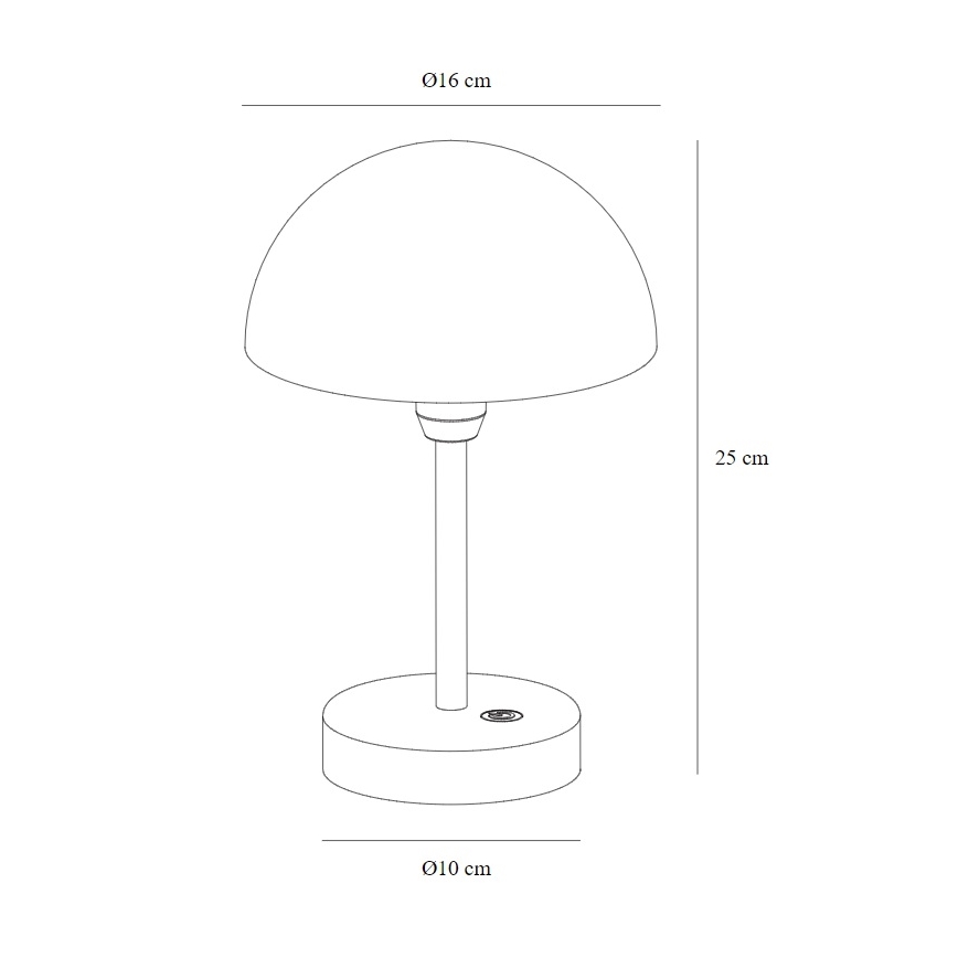 Nordlux - LED Prigušiva punjiva vanjska stolna lampa ELLEN LED/2,8W/3,7V IP44 zelena