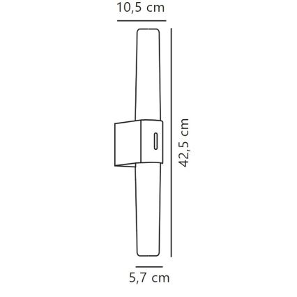 Nordlux - LED Prigušiva rasvjeta za ogledalo u kupaonici HELVA LED/9,5W/230V IP44 3000/4000K CRI 90 mat krom