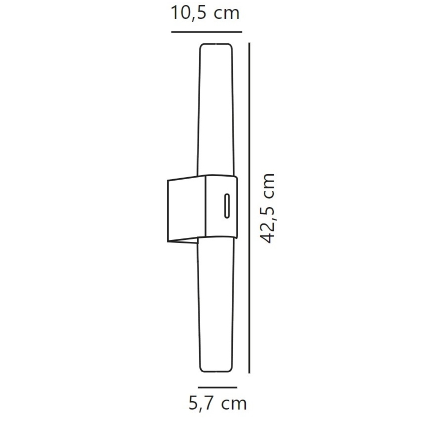 Nordlux - LED Prigušiva rasvjeta za ogledalo u kupaonici HELVA LED/9,5W/230V IP44 3000/4000K CRI 90 mat krom