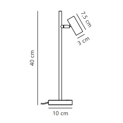 Nordlux - LED Prigušiva stolna lampa OMARI LED/3,2W/230V bijela