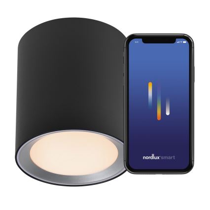 Nordlux - LED Prigušiva kupaonska reflektorska svjetiljka LANDON SMART LED/8W/230V 2700-6500K IP44 crna