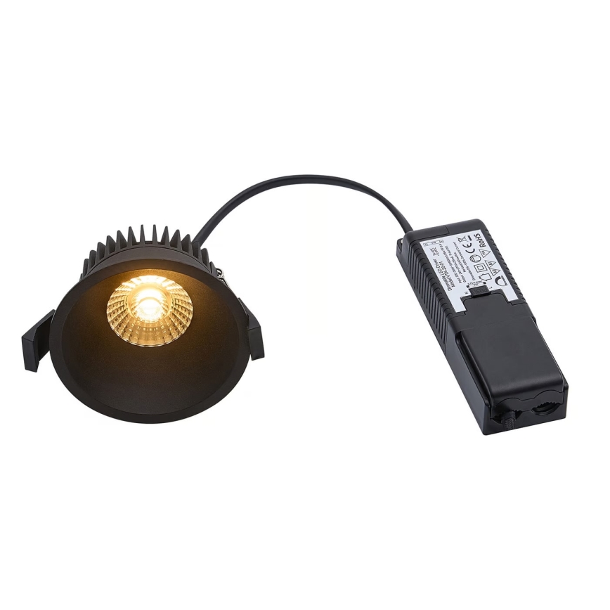 Nordlux - LED Prigušiva ugradbena svjetiljka za kupaonicu ALBRIC LED/8W/230V IP44 crna