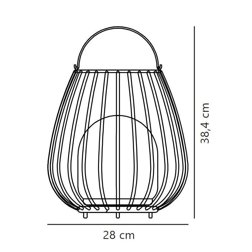 Nordlux - LED Prigušiva vanjska prijenosna svjetiljka JIM TO-GO LED/3W/3,7V IP54 crna