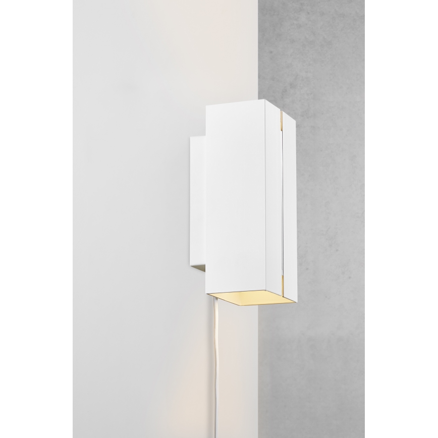 Nordlux - LED Prigušiva zidna svjetiljka CURTIZ 2xLED/4,5W/230V bijela