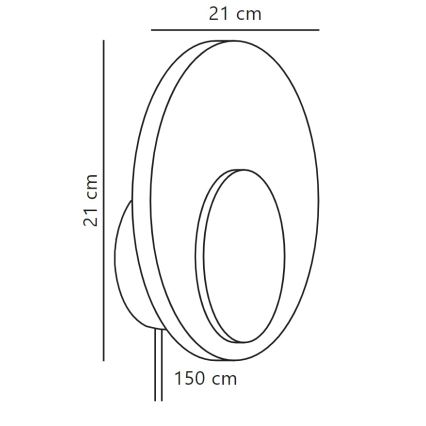 Nordlux - LED Prigušiva zidna svjetiljka MARSI LED/7W/230V bijela