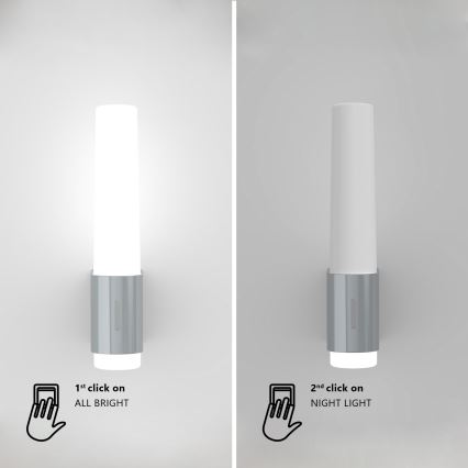 Nordlux - LED Prigušiva zidna svjetiljka za kupaonicu HELVA LED/6,8W/230V IP44 CRI 90 bijela