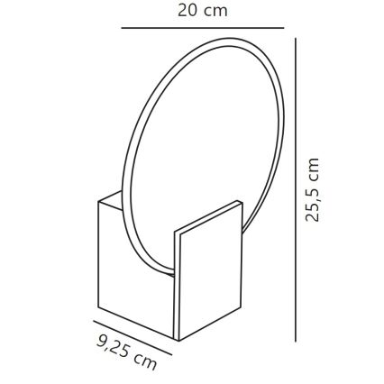 Nordlux - LED Prigušiva zidna svjetiljka za kupaonicu HESTER LED/9,5W/230V IP44 bež