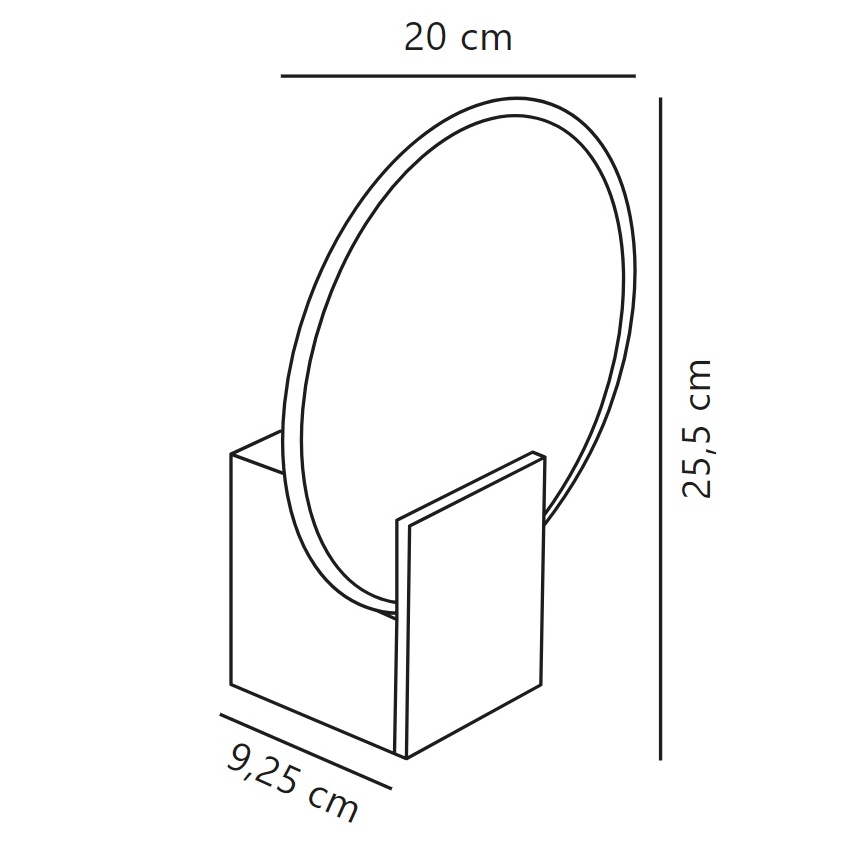 Nordlux - LED Prigušiva zidna svjetiljka za kupaonicu HESTER LED/9,5W/230V IP44 bež
