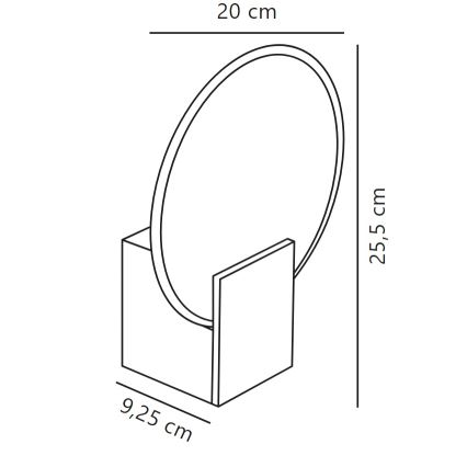Nordlux - LED Prigušiva zidna svjetiljka za kupaonicu HESTER LED/9,5W/230V IP44 bijela
