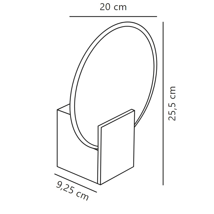 Nordlux - LED Prigušiva zidna svjetiljka za kupaonicu HESTER LED/9,5W/230V IP44 bijela