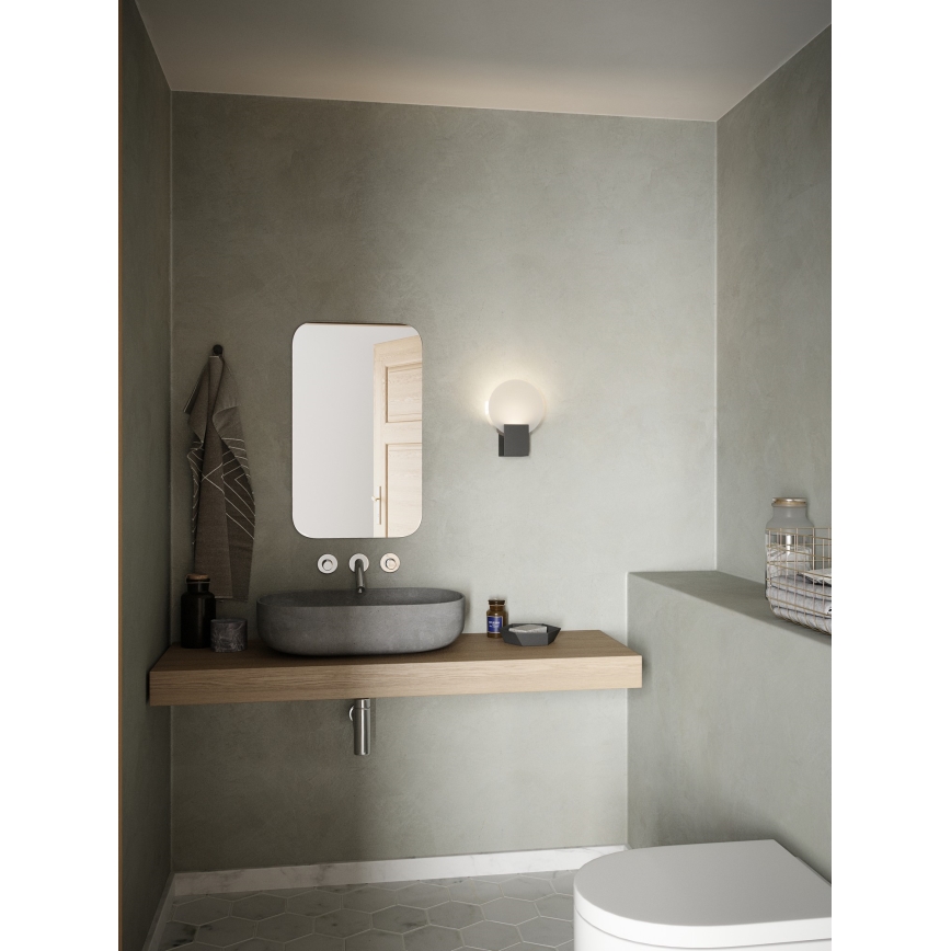 Nordlux - LED Prigušiva zidna svjetiljka za kupaonicu HESTER LED/9,5W/230V IP44 crna