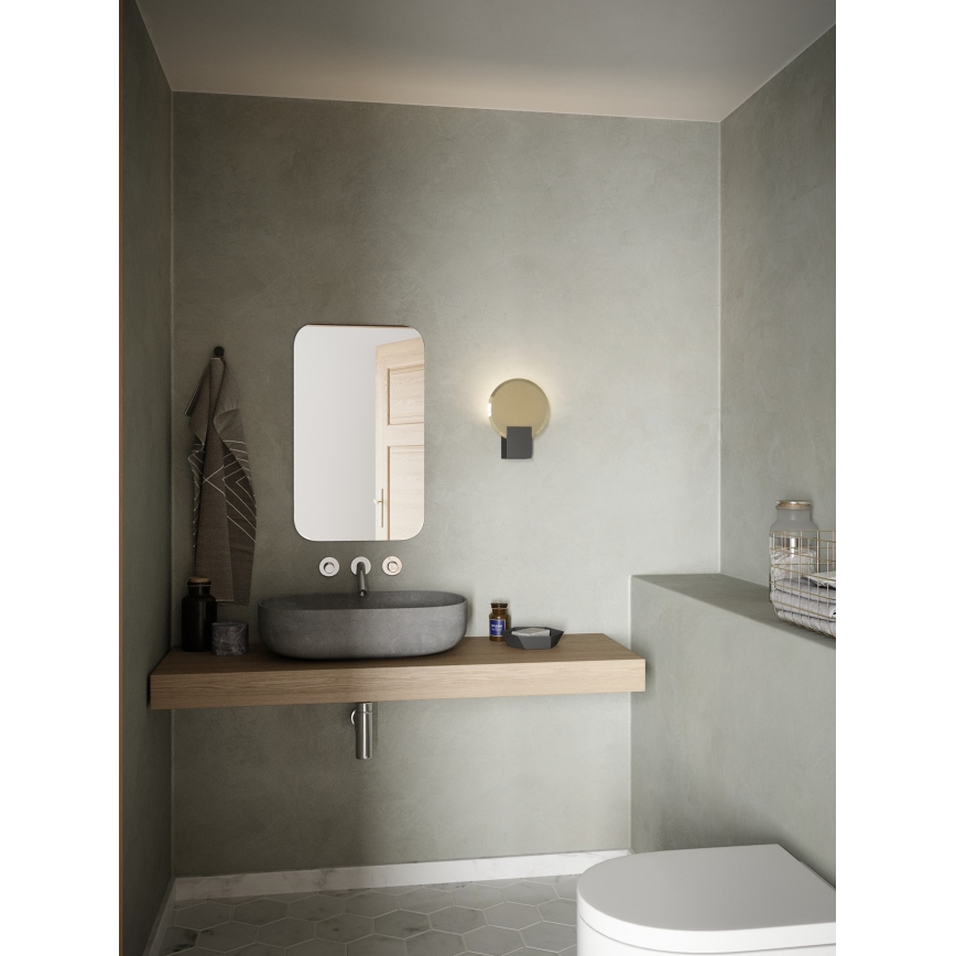 Nordlux - LED Prigušiva zidna svjetiljka za kupaonicu HESTER LED/9,5W/230V IP44 crna