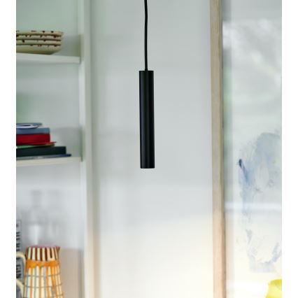 Nordlux - LED Prigušivi luster na sajli OMARI LED/4,4W/230V crna