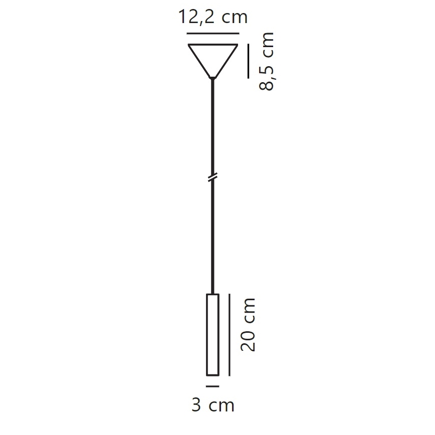 Nordlux - LED Prigušivi luster na sajli OMARI LED/4,4W/230V crna