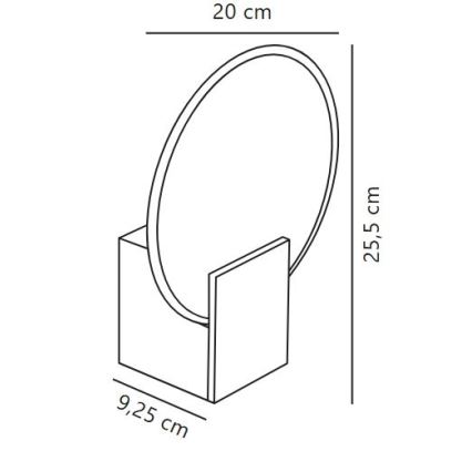 Nordlux - LED prigušivo zidno svjetlo za kupaonicu HESTER LED/9,5W/230V IP44 bijela
