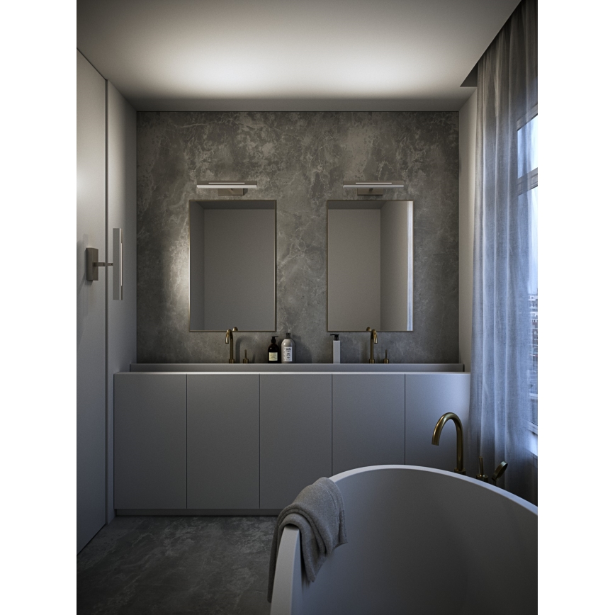Nordlux - LED prigušivo za kupaonsko ogledalo OTIS LED/14W/230V IP44 40 cm srebrna