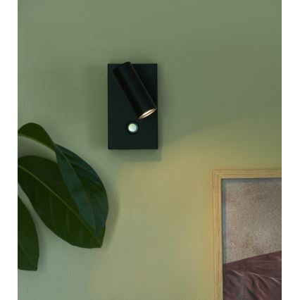 Nordlux - LED prigušivačka za zidno usmjereno svjetlo OMARI LED/3,2W/230V crna