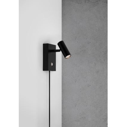 Nordlux - LED prigušivačka za zidno usmjereno svjetlo OMARI LED/3,2W/230V crna