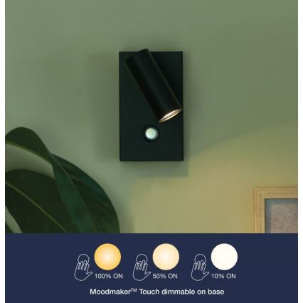 Nordlux - LED prigušivačka za zidno usmjereno svjetlo OMARI LED/3,2W/230V crna