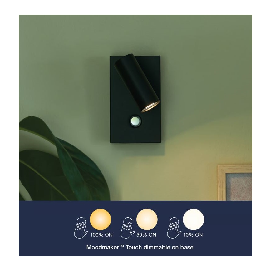 Nordlux - LED prigušivačka za zidno usmjereno svjetlo OMARI LED/3,2W/230V crna