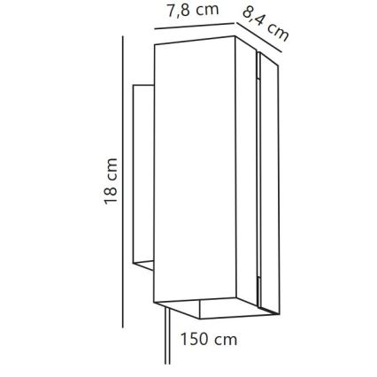 Nordlux - LED Zidno svjetlo s prigušivanjem CURTIZ 2xLED/4,5W/230V crna