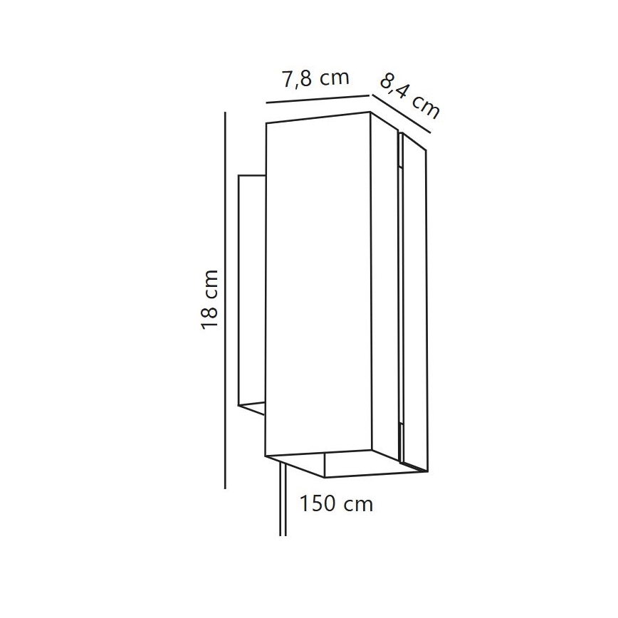 Nordlux - LED Zidno svjetlo s prigušivanjem CURTIZ 2xLED/4,5W/230V crna