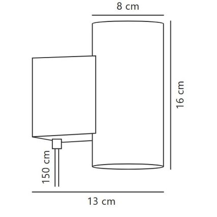 Nordlux - LED prigušivo zidno svjetlo MONA LED/10W/230V CRI 90