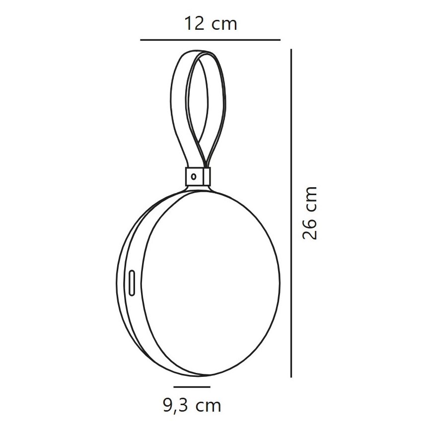 Nordlux - LED Prijenosna punjiva lampa LED/1W/3,7V IP54 žuta