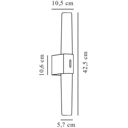 Nordlux - LED Rasvjeta za ogledalo u kupaonici HELVA LED/9W/230V 3000K IP44