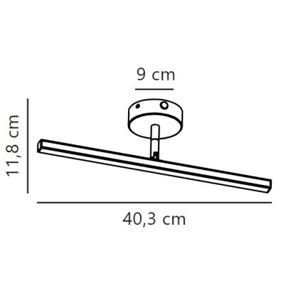 Nordlux - LED Rasvjeta za ogledalo u kupaonici IP LED/6,2W/230V IP44 40 cm mat krom