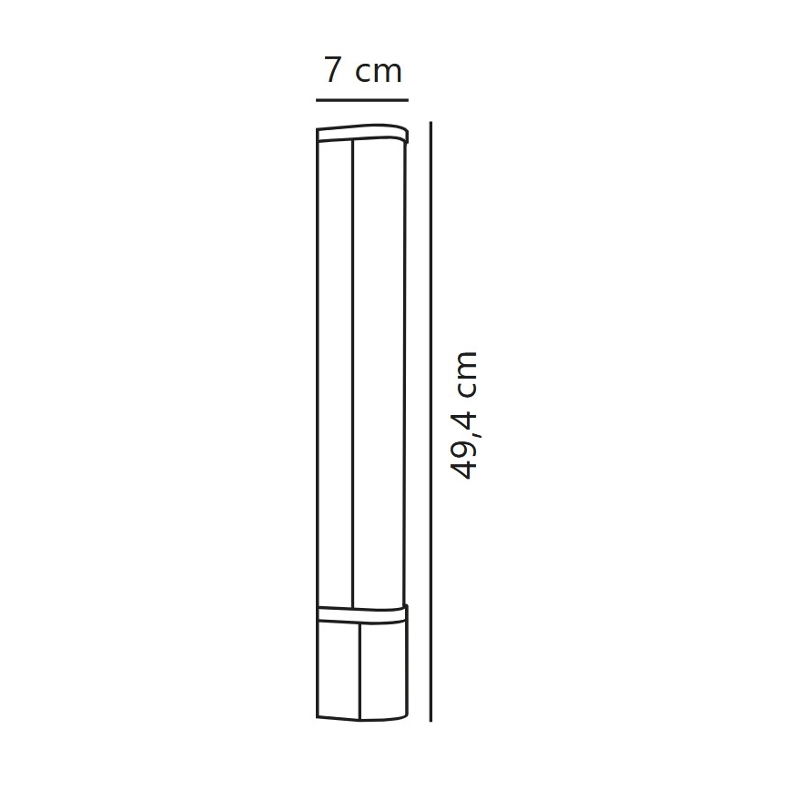 Nordlux - LED Rasvjeta za ogledalo u kupaonici MALAIKA LED/6W/230V 3000K IP44 crna