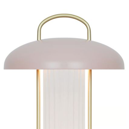 Nordlux - MIRANO LED stolna lampa na dodir, punjiva, s mogućnošću prigušivanja, LED/3W/3,7V, ružičasta