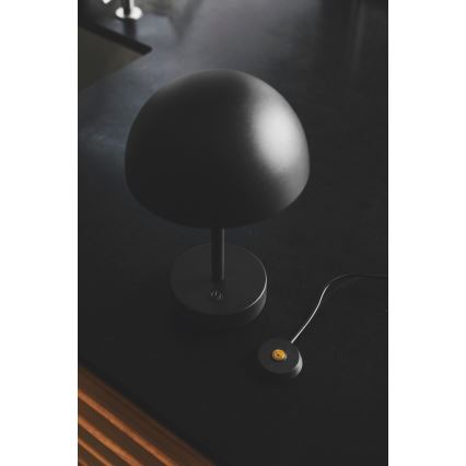 Nordlux - LED s mogućnošću prigušivanja, punjiva vanjska stolna lampa ELLEN LED/2,8W/3,7V 2200 mAh IP44 crna
