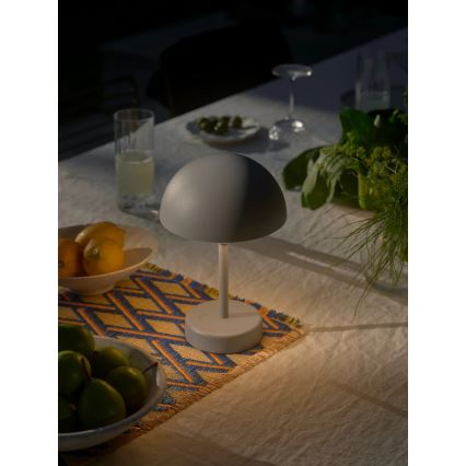 Nordlux - LED prigušiva punjiva vanjska stolna svjetiljka ELLEN LED/2,8W/3,7V 2200 mAh IP44 siva