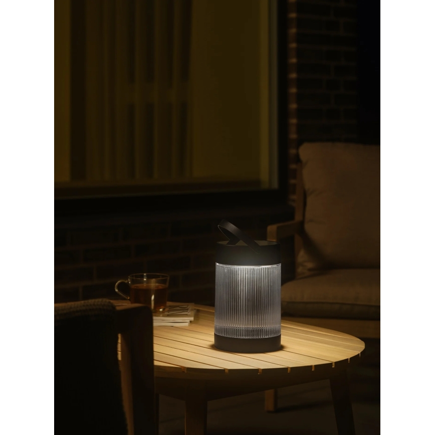 Nordlux - LED solarna lampa COUPAR LED/3,2W/3,7V crna