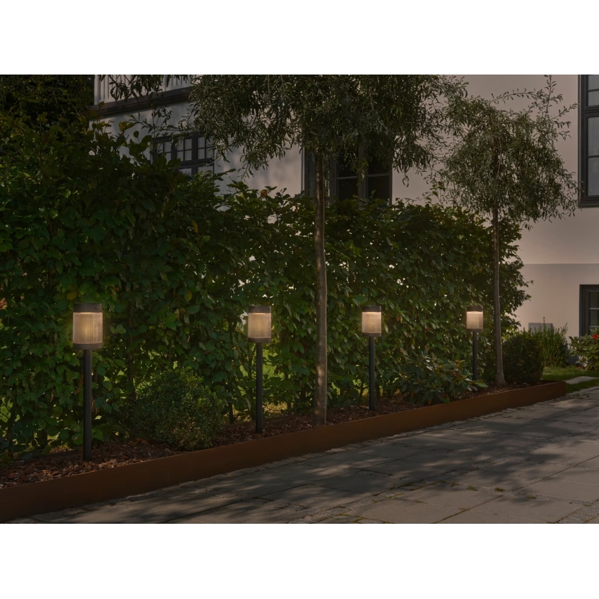 Nordlux - LED Solarna lampa COUPAR LED/3,2W/5V 3000K IP44 crna