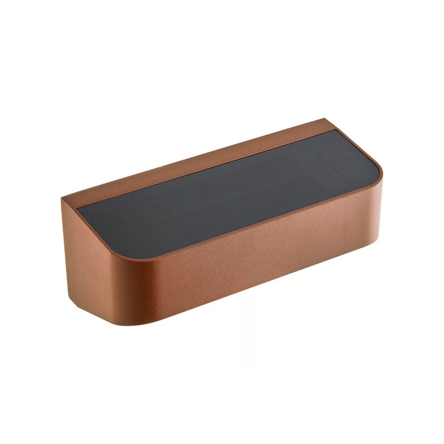 Nordlux - LED solarna svjetiljka s senzorom MARCELLIO LED/5W/5V IP54 2200 mAh smeđa