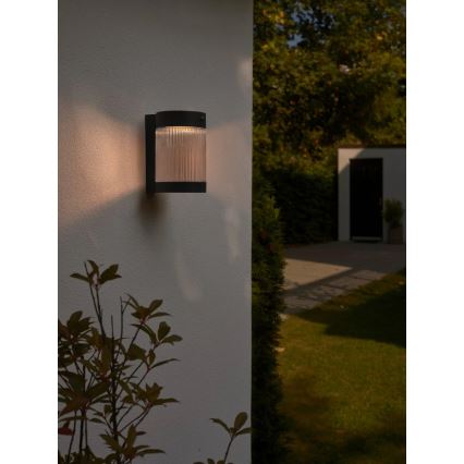 Nordlux - LED Solarna zidna svjetiljka sa senzorom COUPAR LED/3,2W/5V 3000K IP44 1800 mAh crna