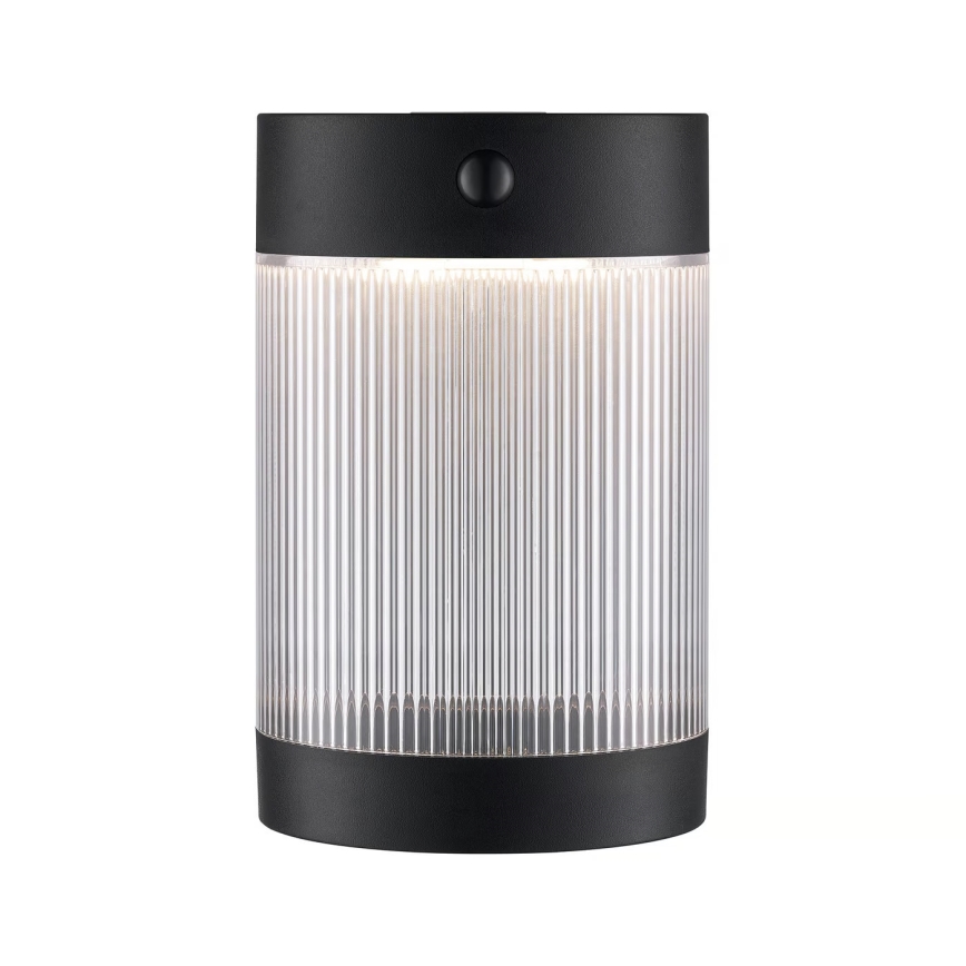Nordlux - LED Solarna zidna svjetiljka sa senzorom COUPAR LED/3,2W/5V 3000K IP44 1800 mAh crna
