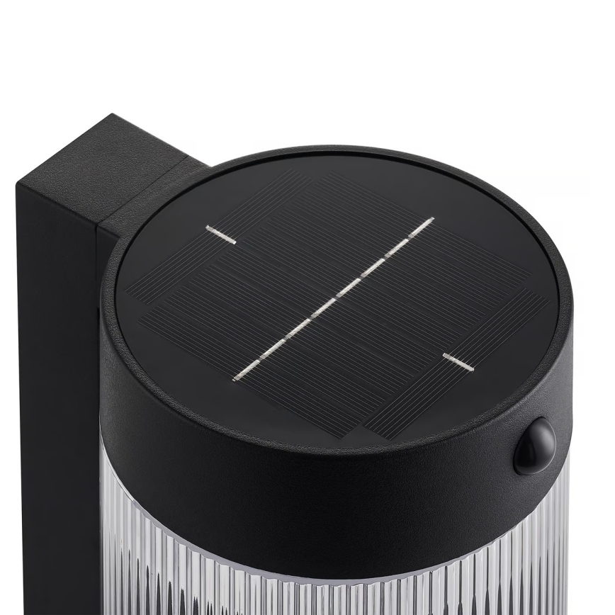 Nordlux - LED Solarna zidna svjetiljka sa senzorom COUPAR LED/3,2W/5V 3000K IP44 1800 mAh crna